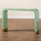 Baxton Studio Didrika Modern Bohemian Seafoam Green Mother of Pearl Console Table 240-13468-ZORO - alternate 3